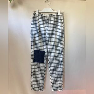 MAKU Textiles Handwoven Indigo Grid Pants